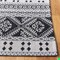 Safavieh 7 ft. 7 in. x 10 ft. Augustine 400 Rectangle Power Loomed RugBlack & Cream AGT445Z-8 - alternate 3
